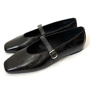 Katy Perry The Evie Mary Jane Flats Shoes Black Size 9.5 NEW